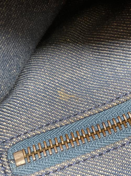 CELINE（セリーヌ）CELINE (セリーヌ) パリマカダム デニムワンショルダーバッグ インディゴ×ブラウンの古着・服飾アイテム