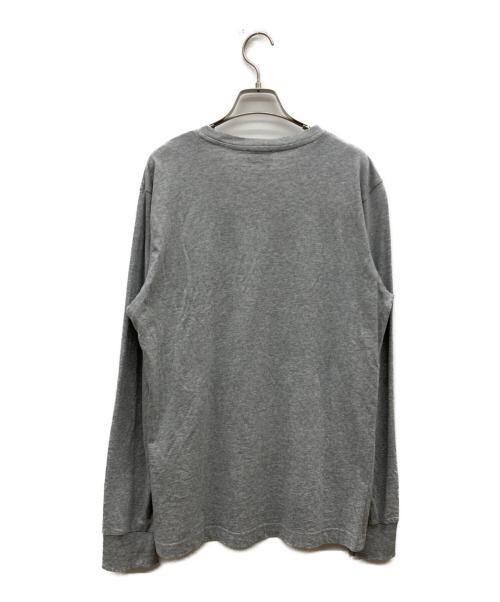DIESEL（ディーゼル）DIESEL (ディーゼル) ロングスリーブロゴカットソー グレー サイズ:Sの古着・服飾アイテム