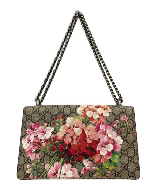 GUCCI（グッチ）GUCCI (グッチ) ディオニュソス ミディアム スエード ショルダーバッグ ベージュ×ワインレッド サイズ:-の古着・服飾アイテム