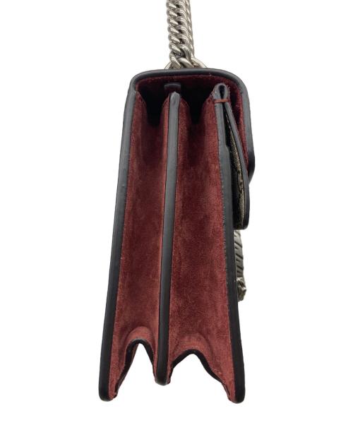 GUCCI（グッチ）GUCCI (グッチ) ディオニュソス ミディアム スエード ショルダーバッグ ベージュ×ワインレッド サイズ:-の古着・服飾アイテム