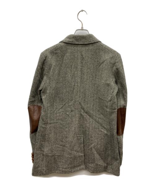 POLO RALPH LAUREN（ポロ・ラルフローレン）POLO RALPH LAUREN (ポロ・ラルフローレン) エルボーパッチヘリンボーン3Bジャケット グレーの古着・服飾アイテム