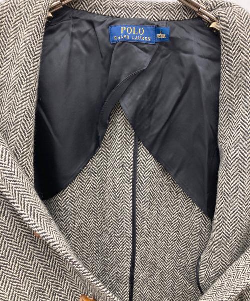POLO RALPH LAUREN（ポロ・ラルフローレン）POLO RALPH LAUREN (ポロ・ラルフローレン) エルボーパッチヘリンボーン3Bジャケット グレーの古着・服飾アイテム