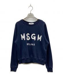 MSGM（エムエスジーエム）の古着「ロゴスウェット」｜ネイビー