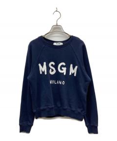 中古・古着通販】MSGM (エムエスジーエム) ロゴスウェット グリーン