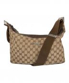 GUCCIグッチ）の古着「GGキャンバス ショルダーバッグ」｜ベージュ