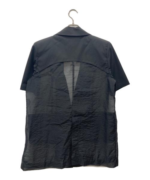 MAISON SPECIAL（メゾンスペシャル）MAISON SPECIAL (メゾンスペシャル) シアーコンビテーラードジャケット ブラック サイズ:FREEの古着・服飾アイテム