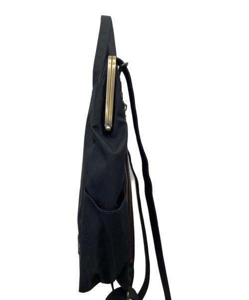 AYANOKOJI（アヤノコウジ）AYANOKOJI (アヤノコウジ) BLACK LABEL (ブラックレーベル) がま口リュック ブラック サイズ:-の古着・服飾アイテム