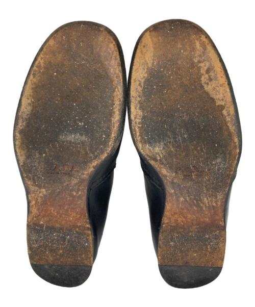 PRADA（プラダ）PRADA (プラダ) キャップトゥレザーシューズ ブラック サイズ:5の古着・服飾アイテム