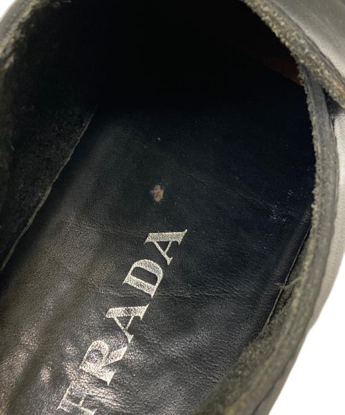 PRADA（プラダ）PRADA (プラダ) キャップトゥレザーシューズ ブラック サイズ:5の古着・服飾アイテム