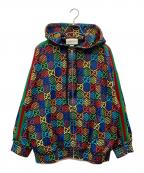 GUCCIグッチ）の古着「20SS GG サイケデリックプリント ジップアップパーカー」｜マルチカラー