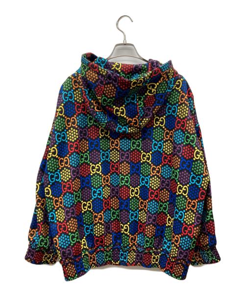 GUCCI（グッチ）GUCCI (グッチ) 20SS GG サイケデリックプリント ジップアップパーカー マルチカラー サイズ:Sの古着・服飾アイテム