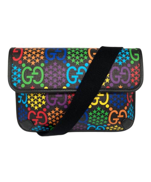 GUCCI（グッチ）GUCCI (グッチ) GGスプリーム サイケデリックベルトバッグ マルチカラー サイズ:-の古着・服飾アイテム