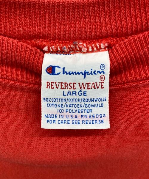 Champion（チャンピオン）Champion (チャンピオン) 90s REVERSE WEAVE スウェット レッド サイズ:Ｌの古着・服飾アイテム