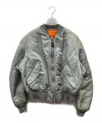 ALPHAアルファ）の古着「80-90s MA-1ジャケット」｜グレー