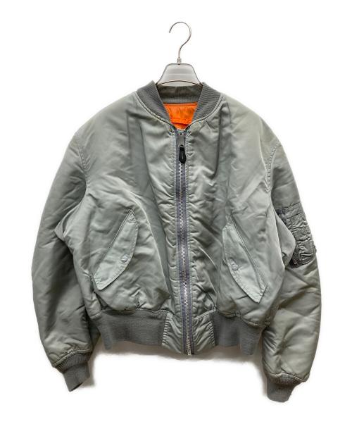 ALPHA（アルファ）ALPHA (アルファ) 80-90s MA-1ジャケット グレー サイズ:XLの古着・服飾アイテム