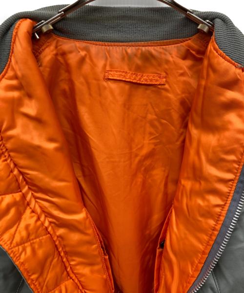 ALPHA（アルファ）ALPHA (アルファ) 80-90s MA-1ジャケット グレー サイズ:XLの古着・服飾アイテム
