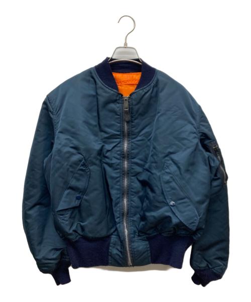 ALPHA（アルファ）ALPHA (アルファ) 80-90S MA-1ジャケット ネイビー サイズ:Lの古着・服飾アイテム