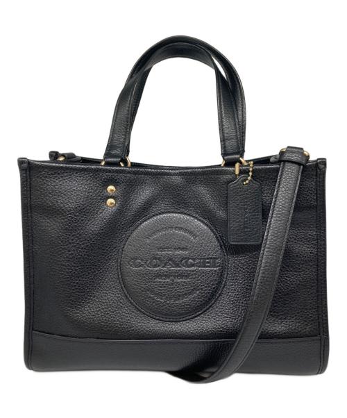 COACH（コーチ）COACH (コーチ) デンプシー キャリーオール ウィズパッチ 2WAYバッグ ブラックの古着・服飾アイテム