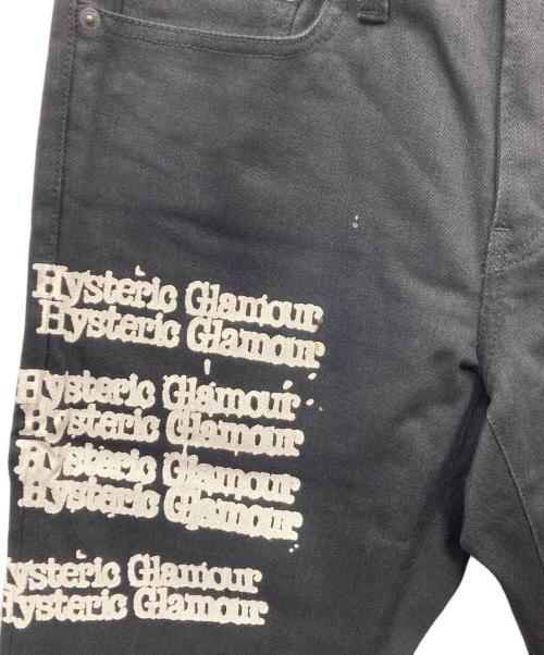 Hysteric Glamour（ヒステリックグラマー）Hysteric Glamour (ヒステリックグラマー) TYPE LOGO スリムデニムパンツ ブラック サイズ:W31×L32の古着・服飾アイテム