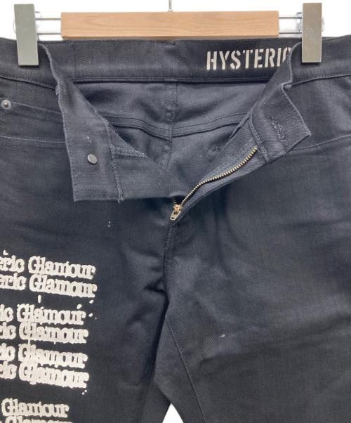Hysteric Glamour（ヒステリックグラマー）Hysteric Glamour (ヒステリックグラマー) TYPE LOGO スリムデニムパンツ ブラック サイズ:W31×L32の古着・服飾アイテム