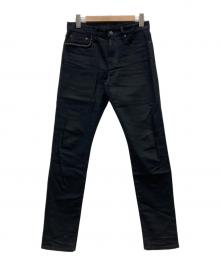 Hysteric Glamour（ヒステリックグラマー）の古着「スタッズストレッチ セルビッチデニム」｜ブラック