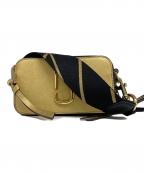 MARC JACOBSマークジェイコブス）の古着「スナップショットショルダーバッグ」｜ゴールド