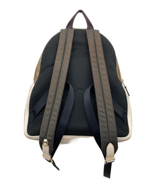 COACH（コーチ）COACH (コーチ) コート バックパック シグネチャー キャンバス ブラウン×ベージュの古着・服飾アイテム