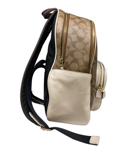 COACH（コーチ）COACH (コーチ) コート バックパック シグネチャー キャンバス ブラウン×ベージュの古着・服飾アイテム