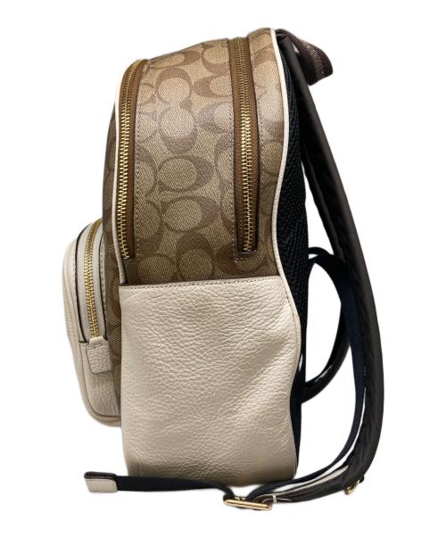 COACH（コーチ）COACH (コーチ) コート バックパック シグネチャー キャンバス ブラウン×ベージュの古着・服飾アイテム