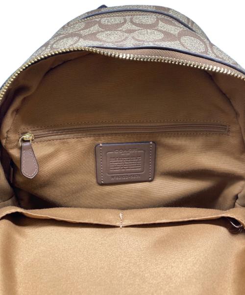 COACH（コーチ）COACH (コーチ) コート バックパック シグネチャー キャンバス ブラウン×ベージュの古着・服飾アイテム