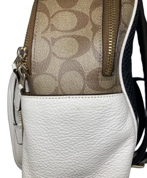 COACH（コーチ）COACH (コーチ) コート バックパック シグネチャー キャンバス ブラウン×ベージュの古着・服飾アイテム