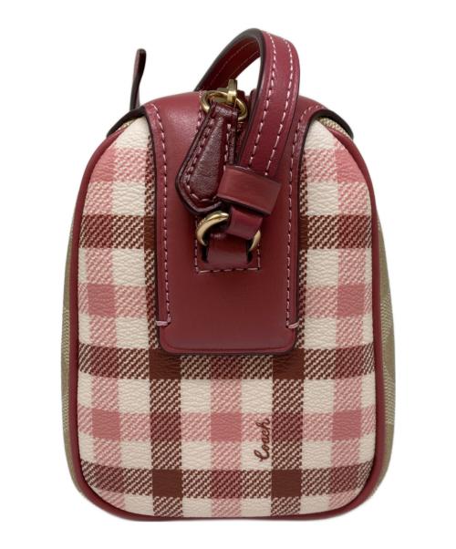 COACH（コーチ）COACH (コーチ) ベネット シグネチャークロスボディバッグ ベージュ×ピンクの古着・服飾アイテム