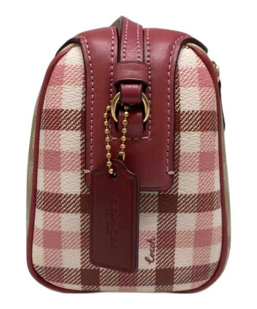 COACH（コーチ）COACH (コーチ) ベネット シグネチャークロスボディバッグ ベージュ×ピンクの古着・服飾アイテム