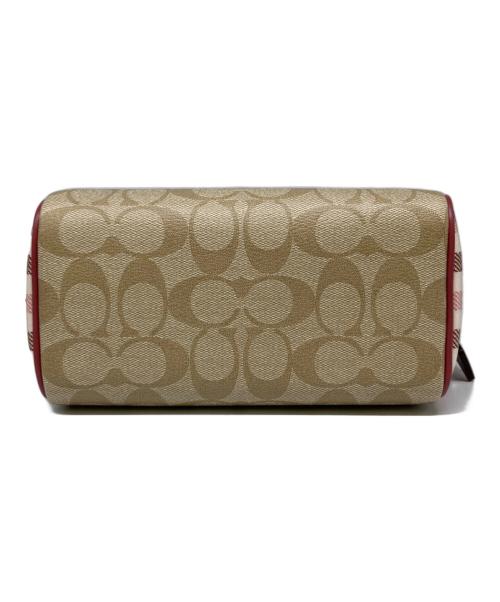 COACH（コーチ）COACH (コーチ) ベネット シグネチャークロスボディバッグ ベージュ×ピンクの古着・服飾アイテム