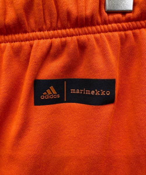 adidas（アディダス）adidas (アディダス) marimekko (マリメッコ) wide gaucho sweat pants オレンジ サイズ:Lの古着・服飾アイテム