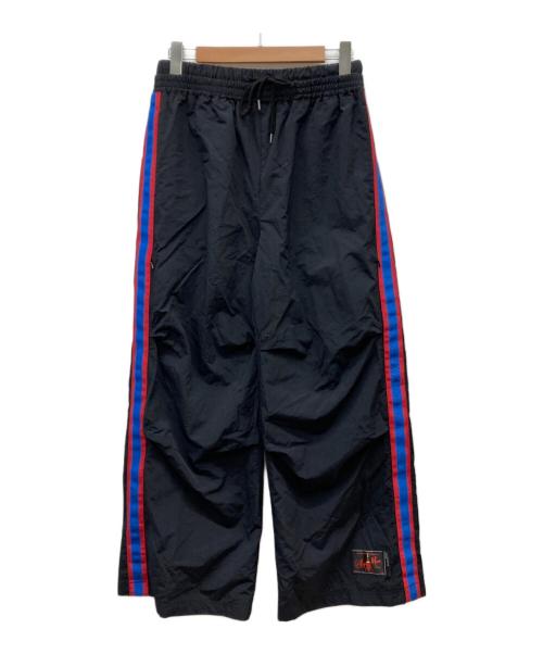 SYUMAN.（シュウマン）SYUMAN. (シュウマン) ナイロンワイドパンツ ブラック サイズ:2の古着・服飾アイテム