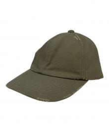 KAMIYA×CA4LA（カミヤ×カシラ）の古着「24AW Distressed Cap」｜オリーブ