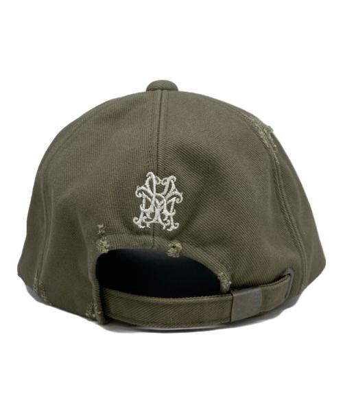 KAMIYA（カミヤ）KAMIYA (カミヤ) CA4LA (カシラ) 24AW Distressed Cap オリーブ サイズ:-の古着・服飾アイテム