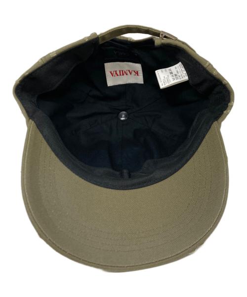 KAMIYA（カミヤ）KAMIYA (カミヤ) CA4LA (カシラ) 24AW Distressed Cap オリーブ サイズ:-の古着・服飾アイテム