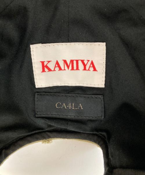 KAMIYA（カミヤ）KAMIYA (カミヤ) CA4LA (カシラ) 24AW Distressed Cap オリーブ サイズ:-の古着・服飾アイテム