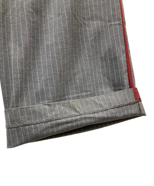 ZARA（ザラ）ZARA (ザラ) レイヤードストライプスラックス グレー サイズ:Lの古着・服飾アイテム