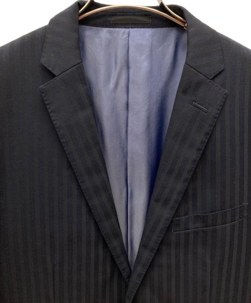 BURBERRY BLACK LABEL（バーバリーブラックレーベル）BURBERRY BLACK LABEL (バーバリーブラックレーベル) 3ピース ストライプセットアップスーツ ネイビー サイズ:42Lの古着・服飾アイテム