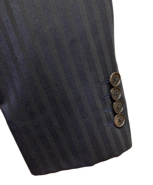 BURBERRY BLACK LABEL（バーバリーブラックレーベル）BURBERRY BLACK LABEL (バーバリーブラックレーベル) 3ピース ストライプセットアップスーツ ネイビー サイズ:42Lの古着・服飾アイテム