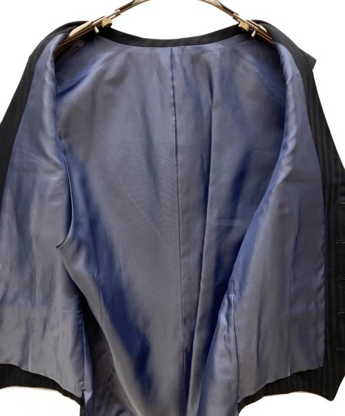 BURBERRY BLACK LABEL（バーバリーブラックレーベル）BURBERRY BLACK LABEL (バーバリーブラックレーベル) 3ピース ストライプセットアップスーツ ネイビー サイズ:42Lの古着・服飾アイテム