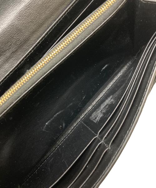 CELINE（セリーヌ）CELINE (セリーヌ) クロコ型押しラージフラップウォレット ブラック サイズ:-の古着・服飾アイテム