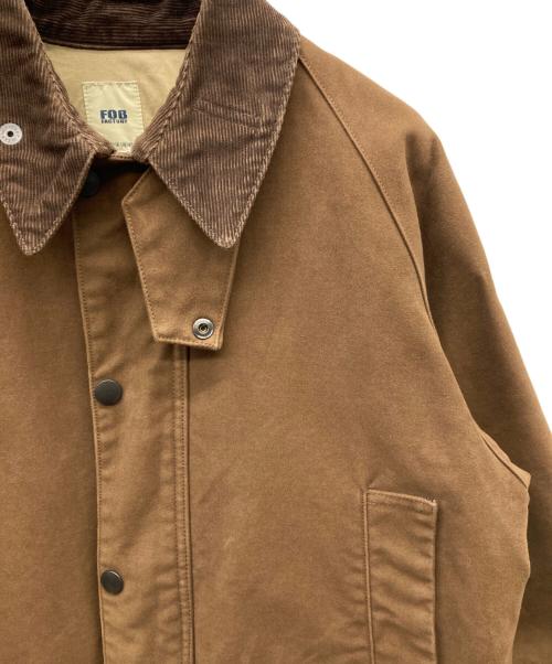 F.O.B FACTORY（エフオービー ファクトリー）F.O.B FACTORY (エフオービー ファクトリー) MOLESKIN RIDING JACKET ブラウン サイズ:Mの古着・服飾アイテム
