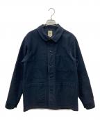F.O.B FACTORYエフオービー ファクトリー）の古着「FRENCH MOLESKIN JACKET」｜ネイビー