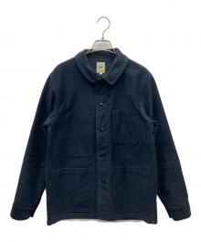 F.O.B FACTORY（エフオービー ファクトリー）の古着「FRENCH MOLESKIN JACKET」｜ネイビー