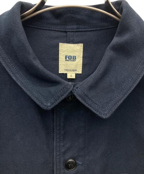 F.O.B FACTORY（エフオービー ファクトリー）F.O.B FACTORY (エフオービー ファクトリー) FRENCH MOLESKIN JACKET ネイビー サイズ:Mの古着・服飾アイテム