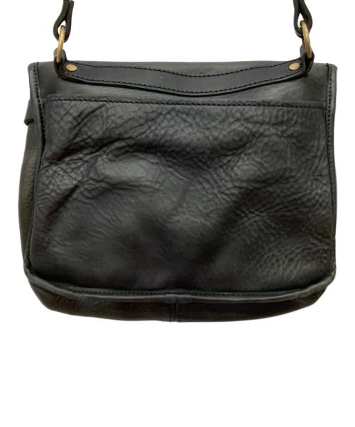SLOW&CO（スロウアンドコー）SLOW&CO (スロウアンドコー) レザーフラップショルダーバッグ ブラック サイズ:-の古着・服飾アイテム